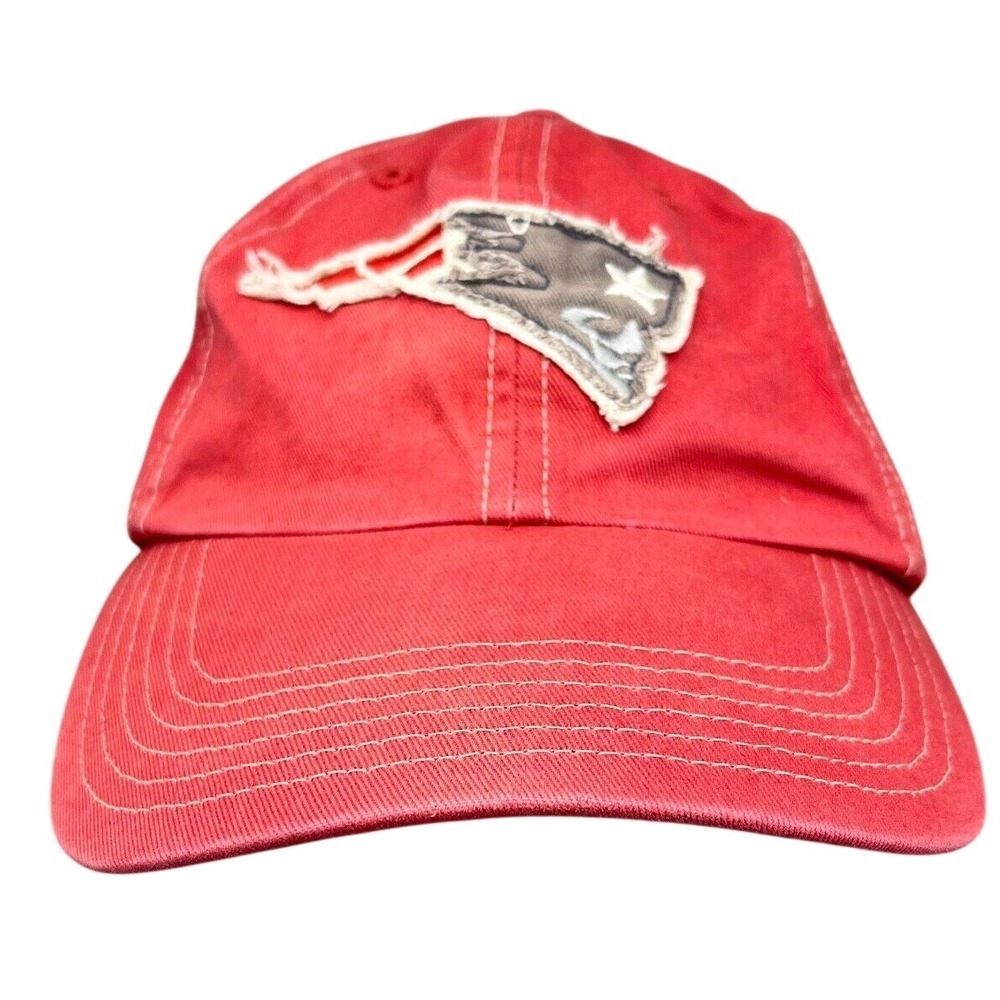 New England Patriots Mens Adjustable Strapback Hat NFL Team‎ Distressed Vintage